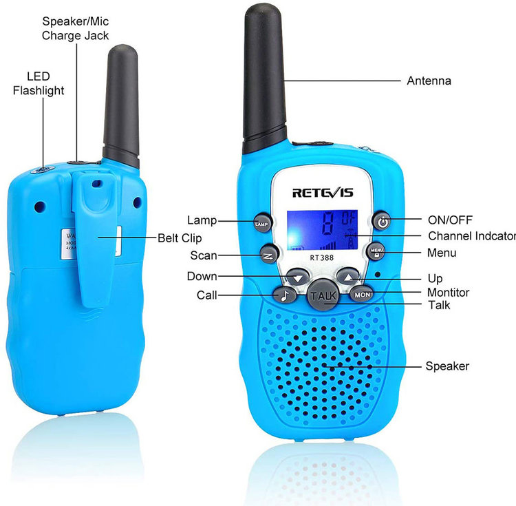Retevis Sky Blue Walkie Talkies