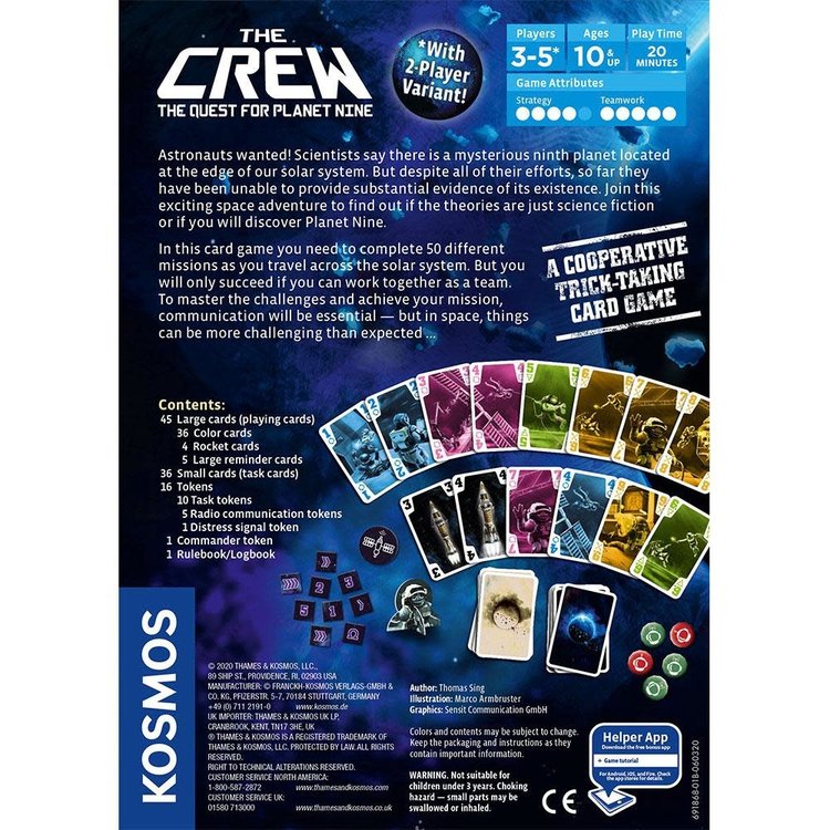 Thames & Kosmos The Crew: Quest for Planet Nine Card Game
