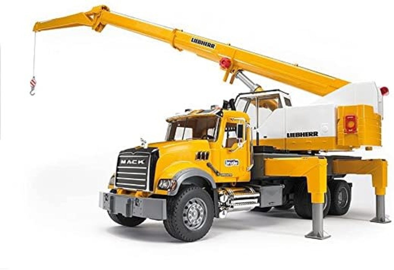 Mack Granite Crane Truck Bruder - Mudpuddles Toys and Books