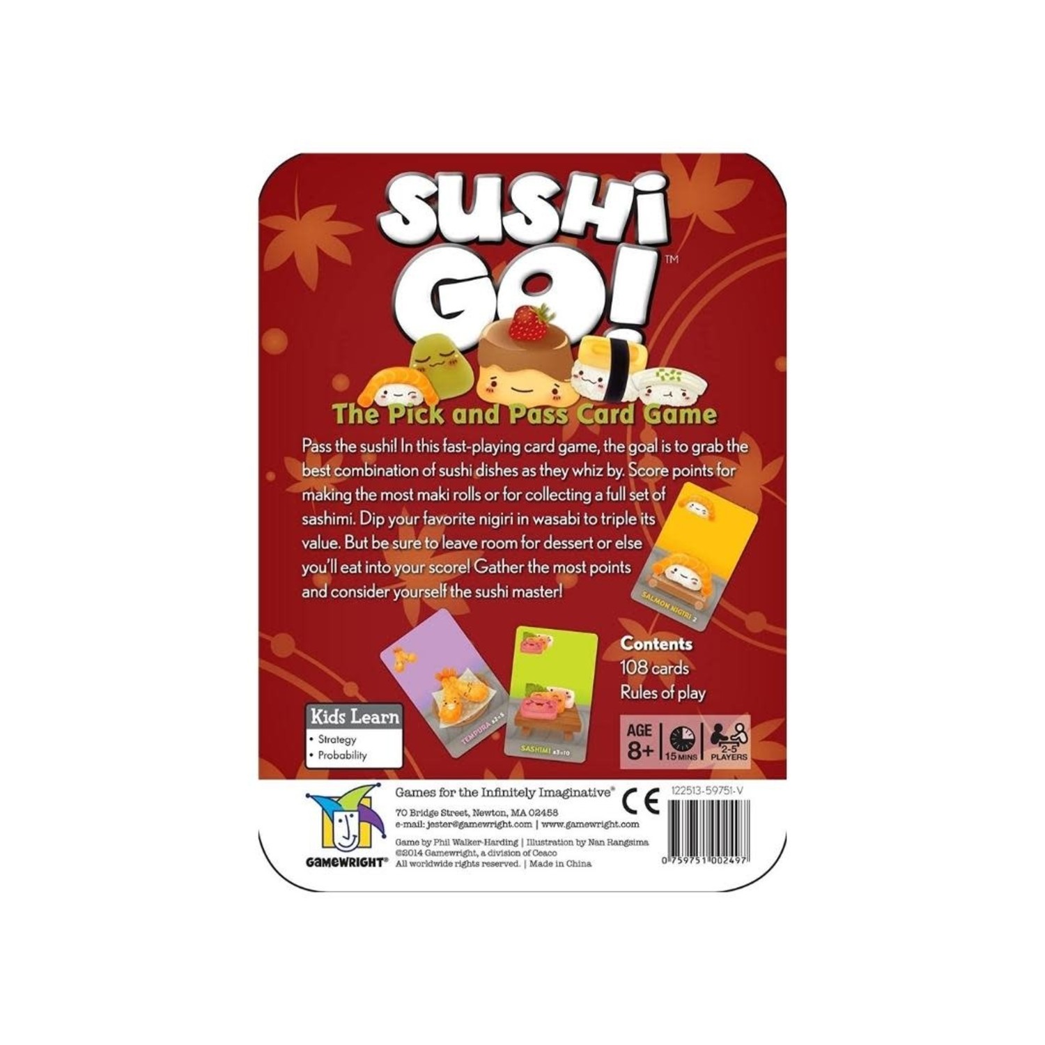 Sushi Go Game - Mudpuddles Toys and Books