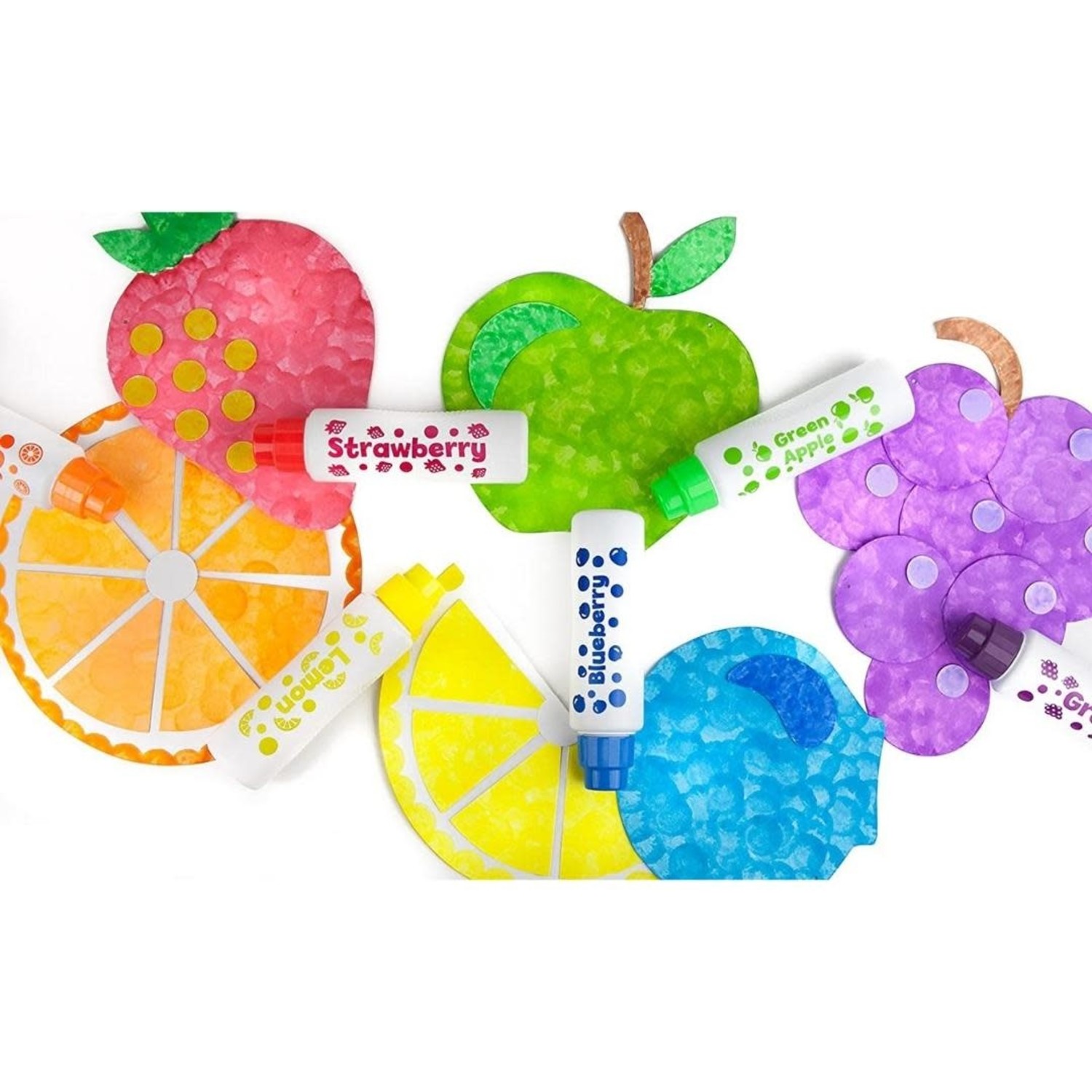 Fruit Scented Washable Dot Markers for Kids and Toddlers Educational Set of  6 Pack by Do A Dot Art, The Original Dot Marker