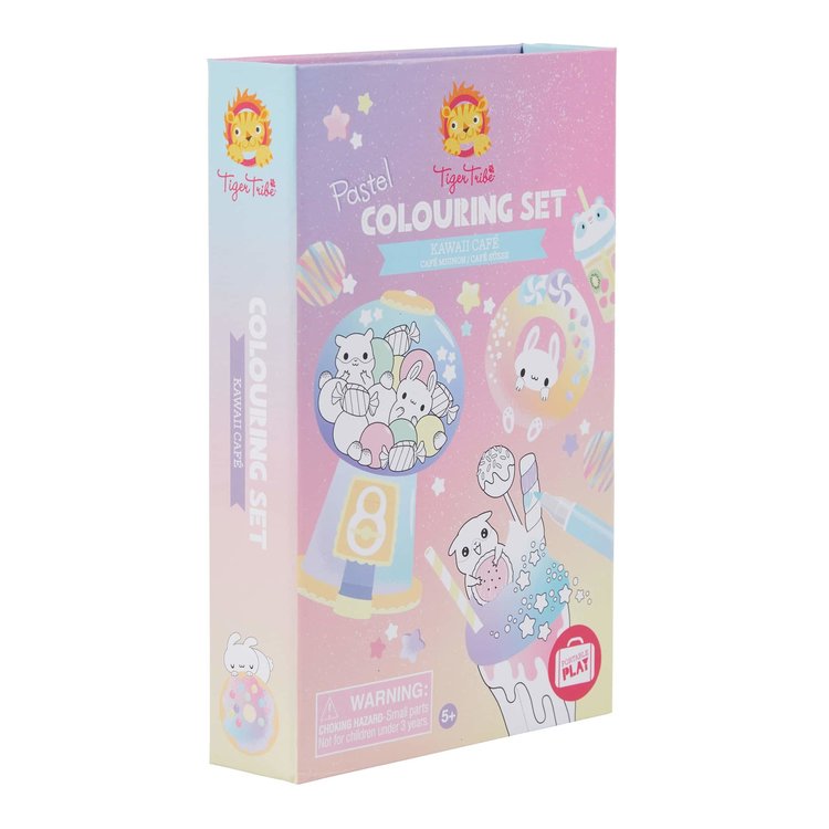 Tiger Tribe Kawaii Cafe Coloring Set