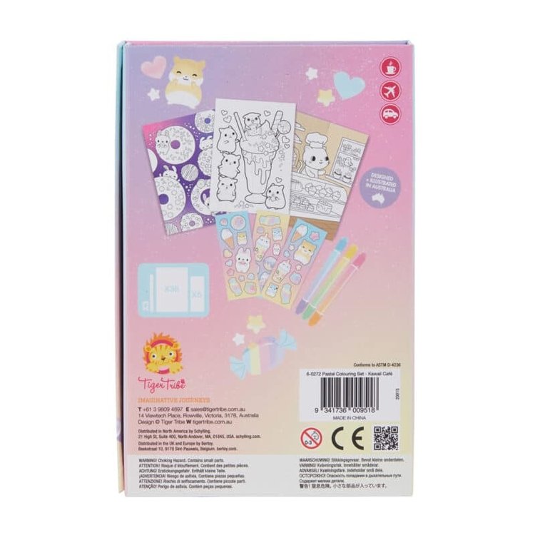 Tiger Tribe Kawaii Cafe Coloring Set