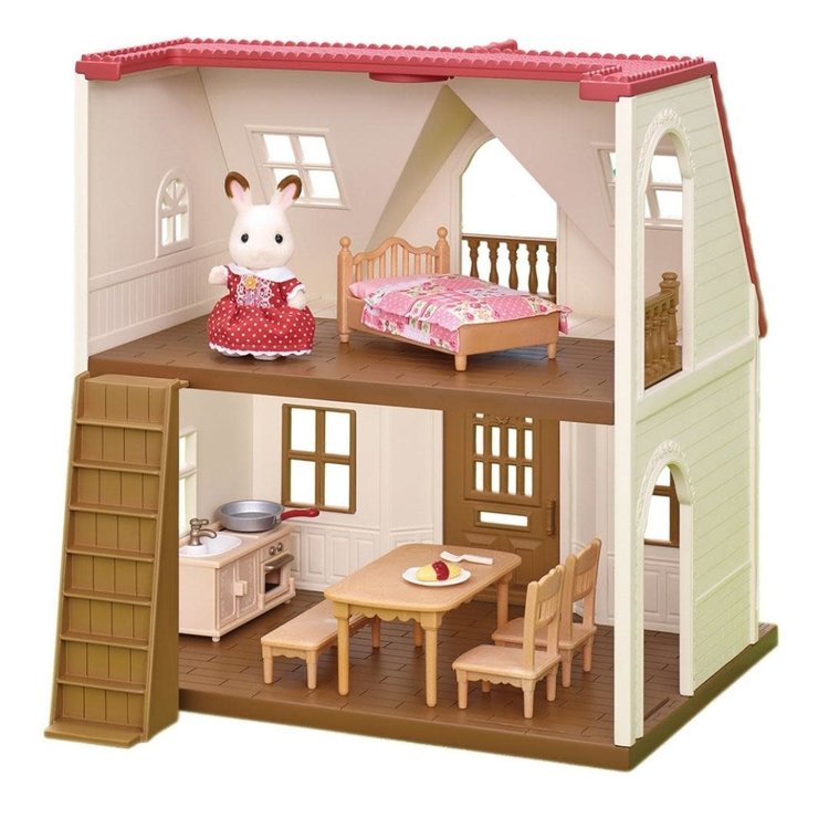 Calico Critters Red Roof Cozy Cottage Home CC