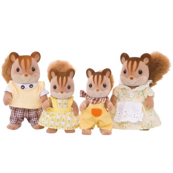 Calico Critters Walnut Squirrel Family