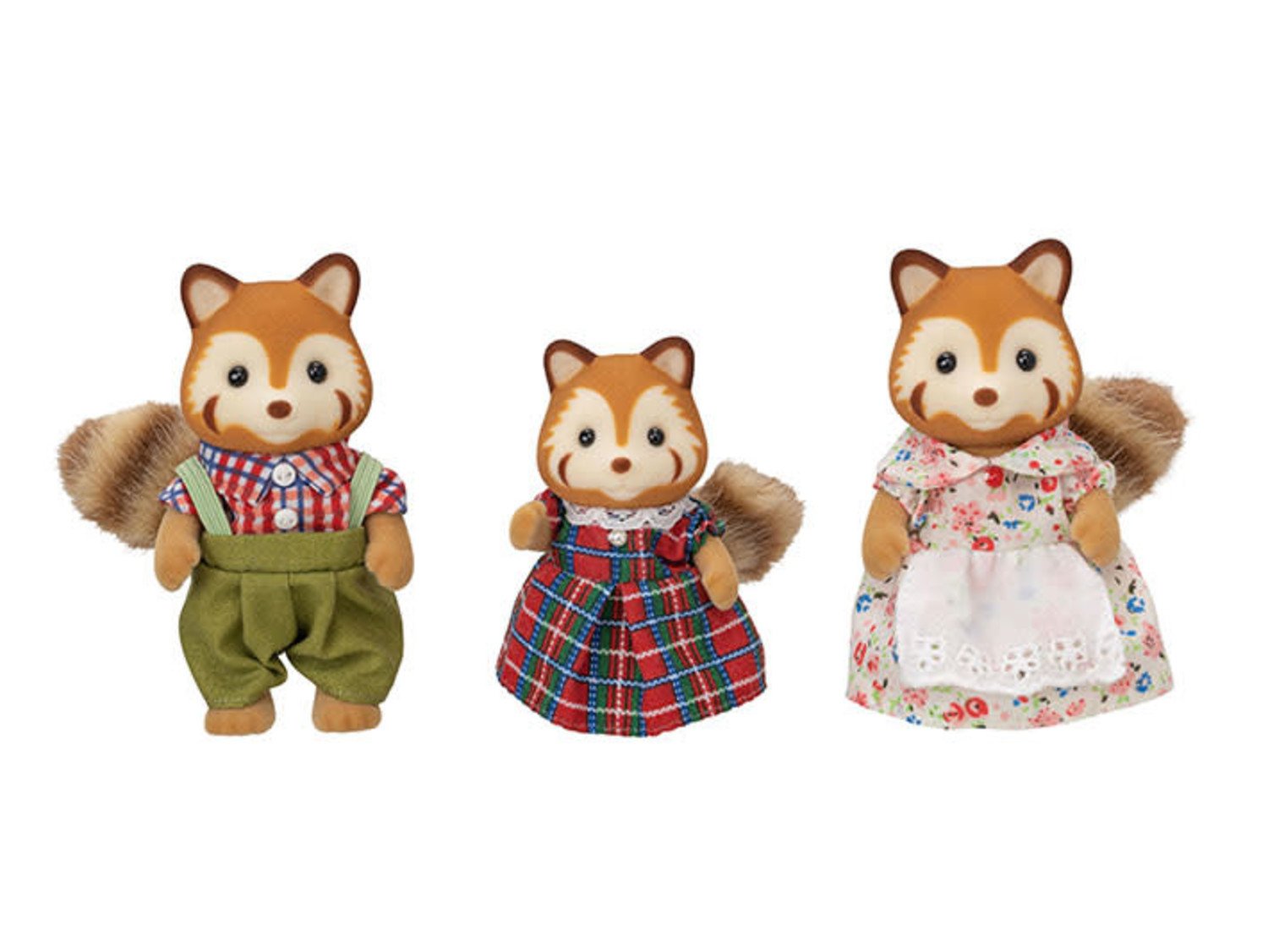 Red Panda Family Mini Dolls & Playsets