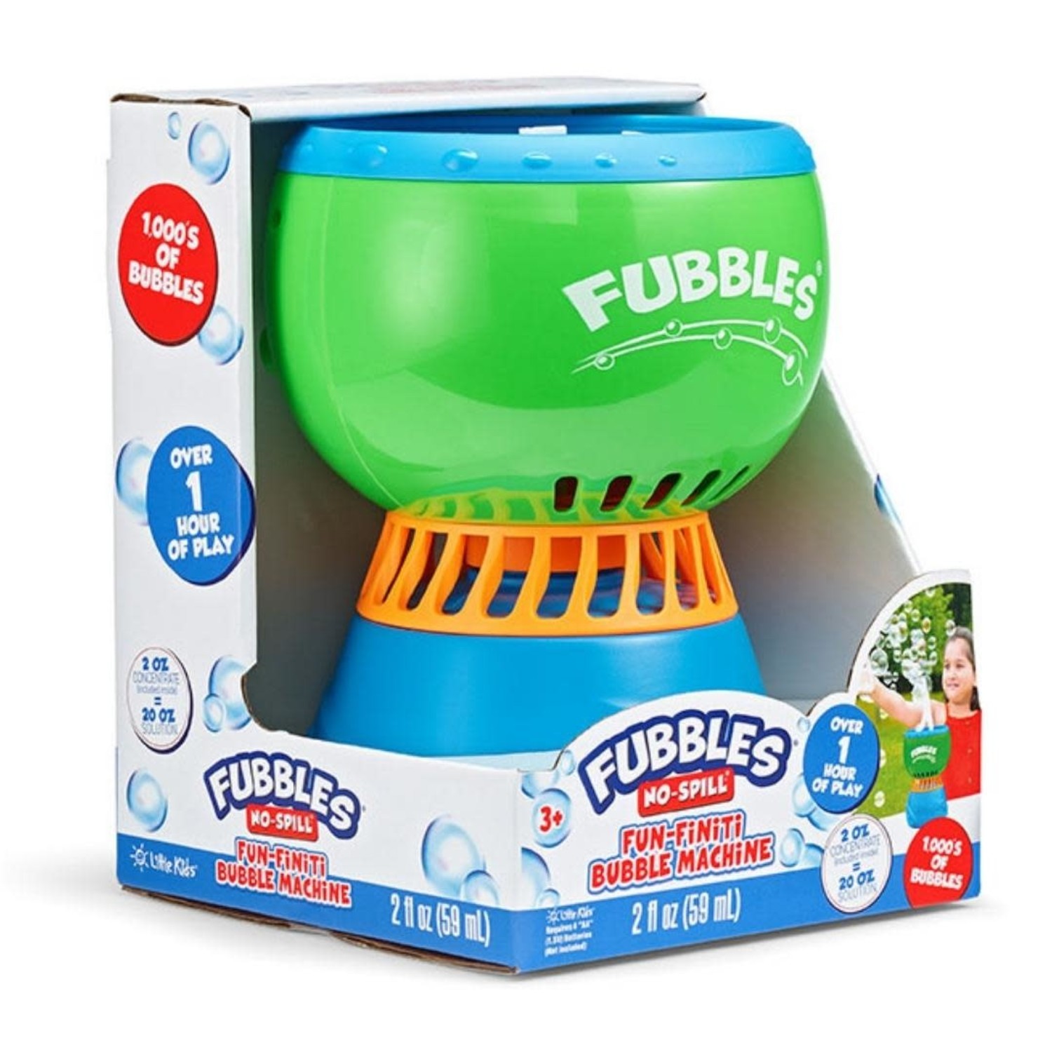 Fubbles No-Spill Fun-Finiti Bubble Machine - Mudpuddles Toys and Books