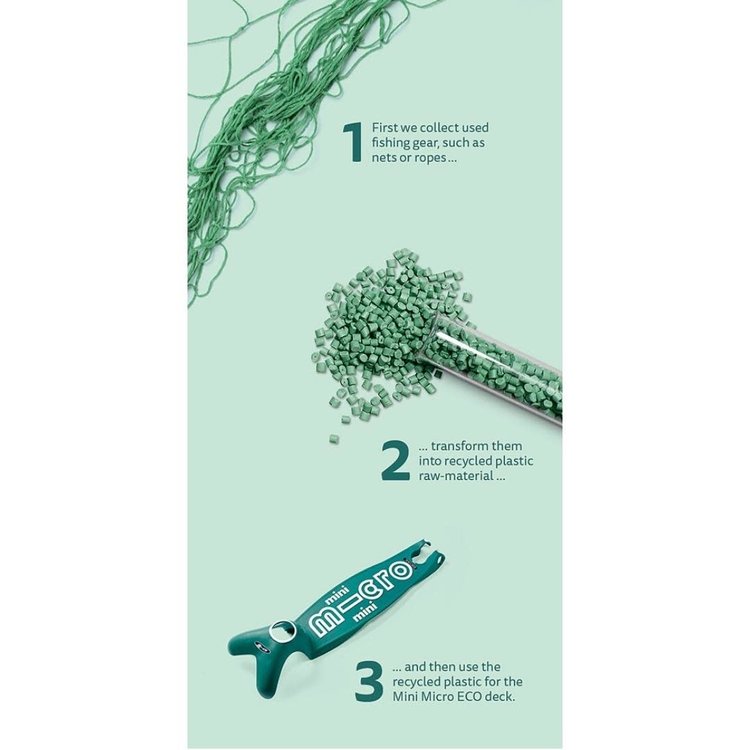 Eco Green Maxi Deluxe Micro Kickboard Scooter