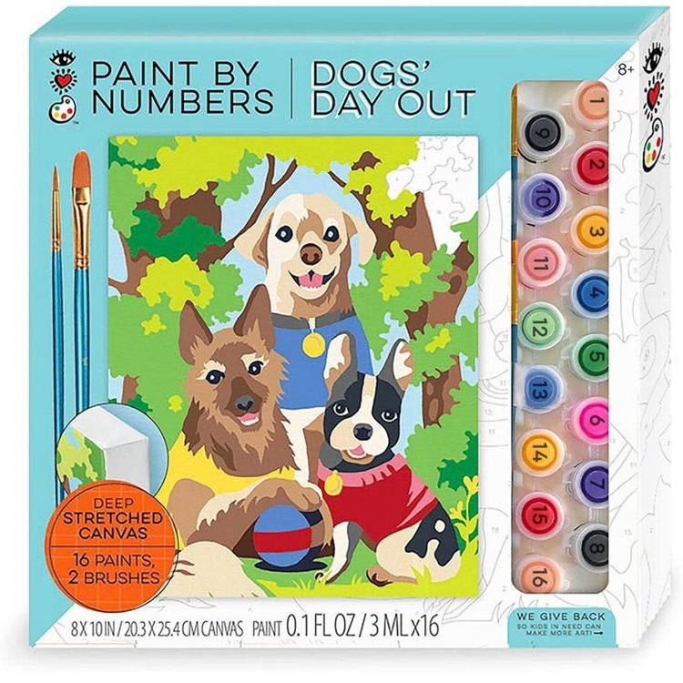 Dogs Day Out Paint by Numbers