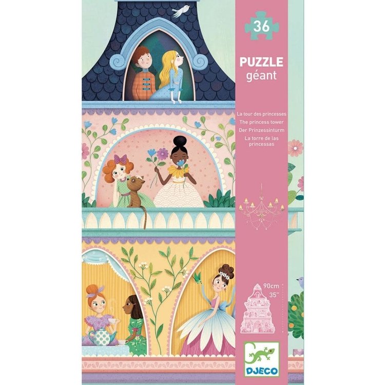 Djeco Princess Tower 36 pc Giant Floor Puzzle