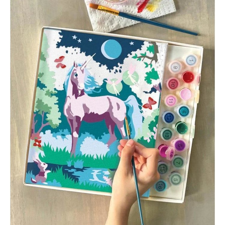Moonlit Unicorn Paint by Number