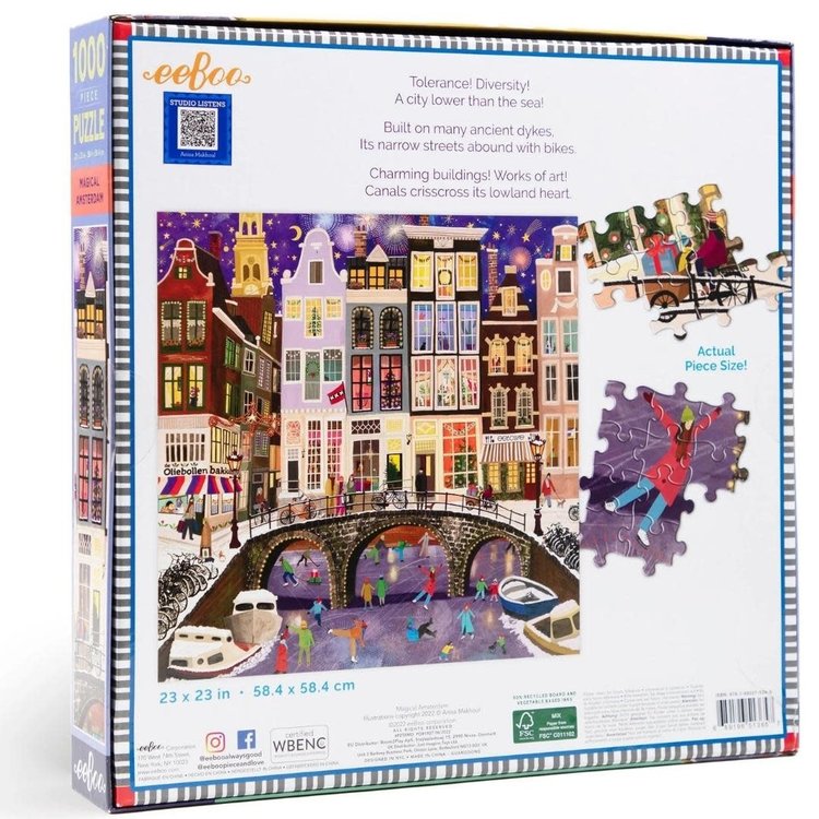Eeboo Magical Amsterdam 1000 pc