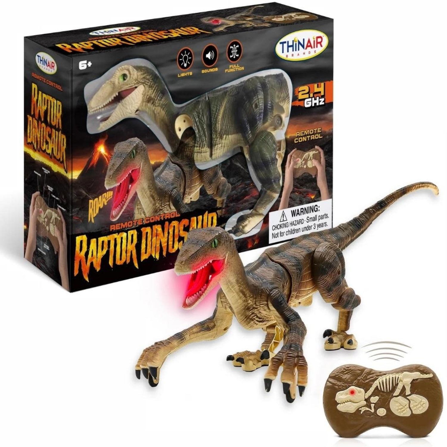 Remote Control Raptor Dinosaur - Mudpuddles Toys and Books
