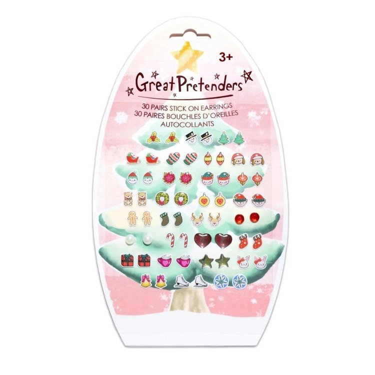 Great Pretenders Holiday Sticker Earrings 30 pairs