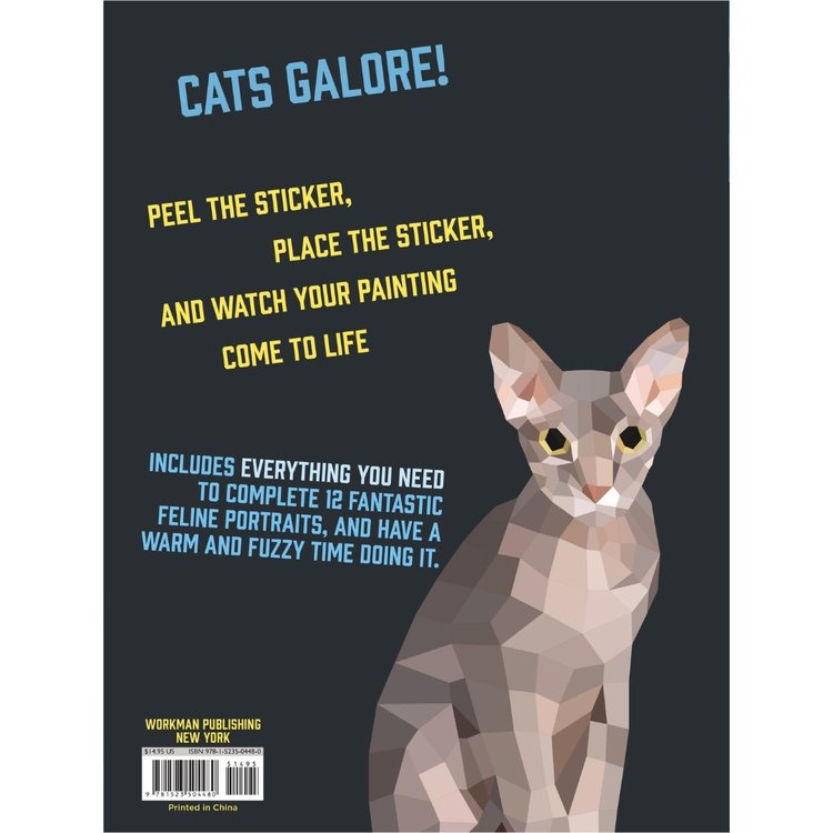 Workman Publishing Co Paint By Sticker Cats