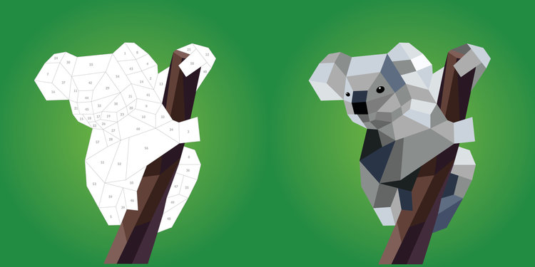 Paint By Sticker Kids Zoo Animals