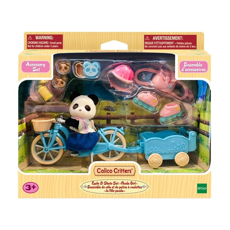 Calico Critters Cycle & Skate Panda CC