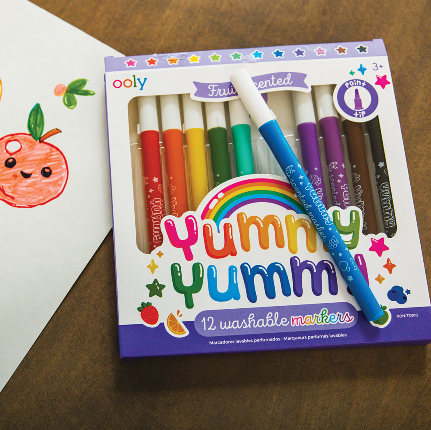 Yummy Yummy Scented Washable Markers Set of 12 - Mudpuddles Toys and Books