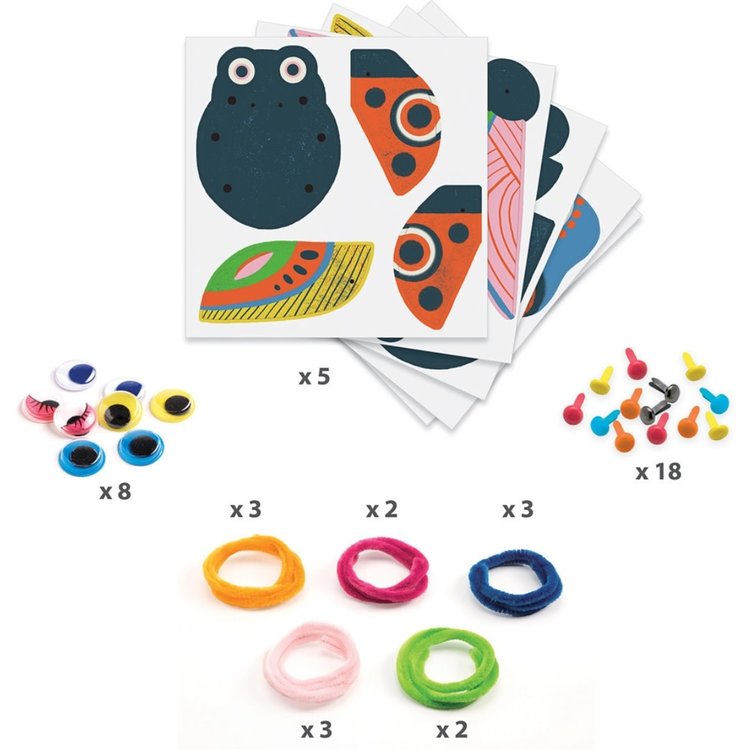 Djeco Fuzzy Bugs 3D Collage