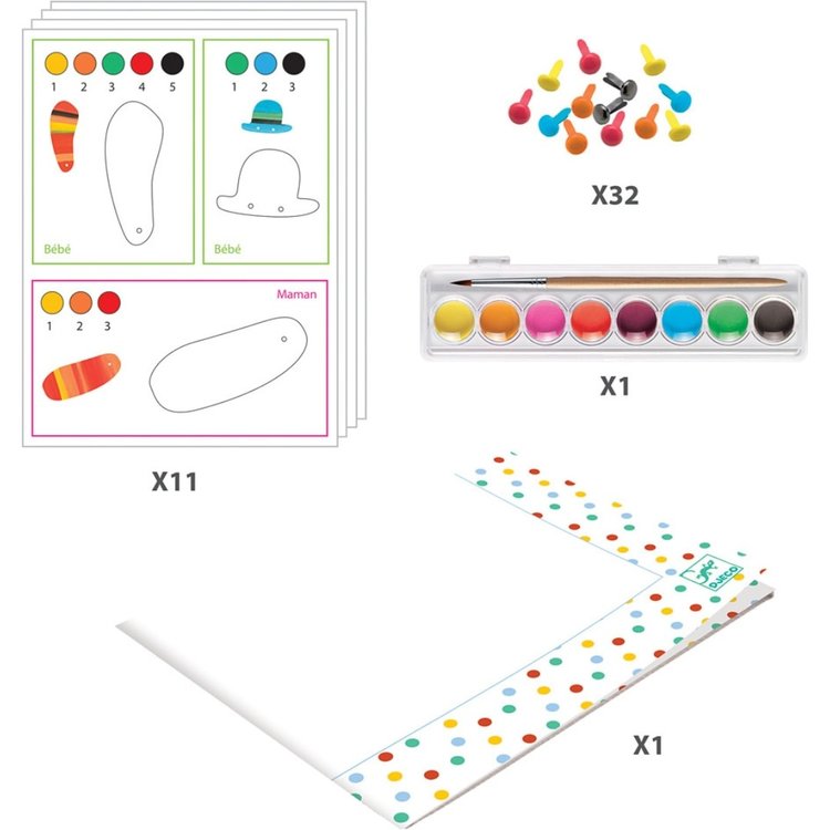 Djeco SALE! Fox Family Watercolor Kit