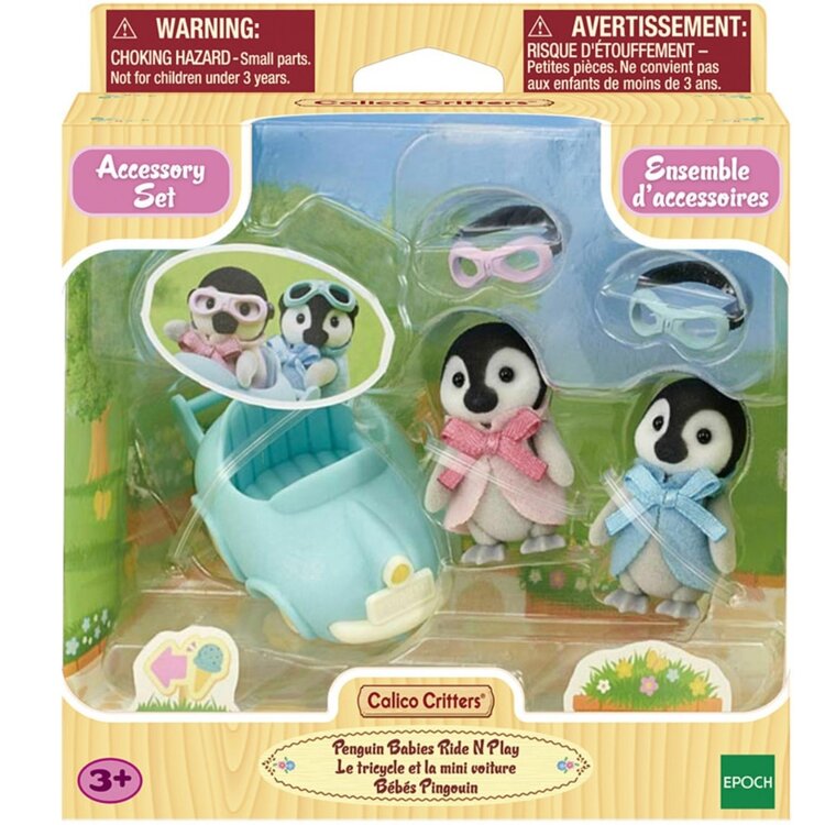 Calico Critters Penguin Babies Ride N Play CC