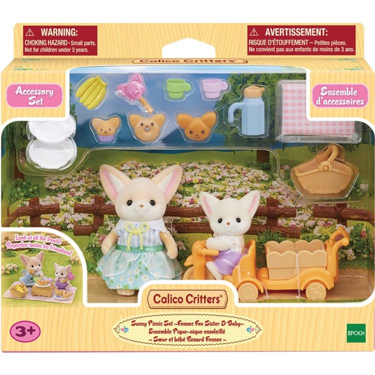 Calico Critters Sunny Picnic Set with Fennec Fox CC
