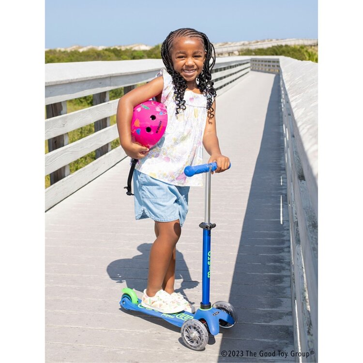 Micro Kickboard Crystal Blue LED Mini Scooter
