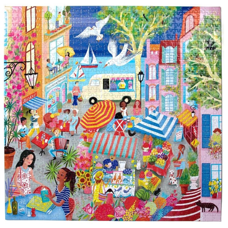 Eeboo Marketplace in France 1000 pc