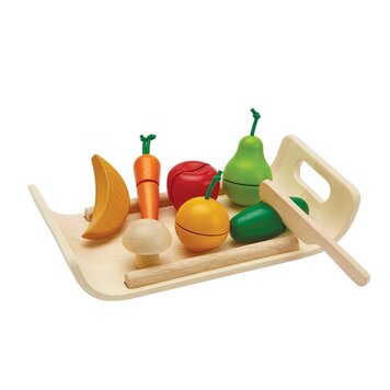 Plan Toys Wooden Fruits & Vegetables Set