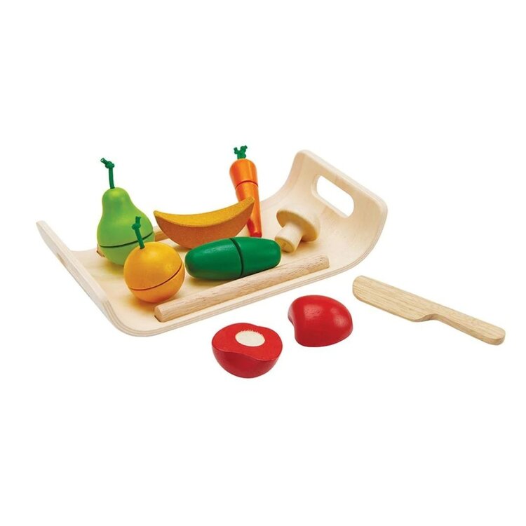 Plan Toys Wooden Fruits & Vegetables Set