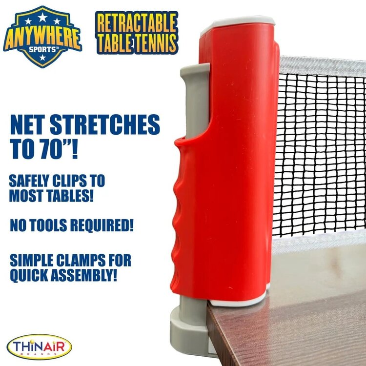 Thin Air Brands Retractable Table Tennis Set