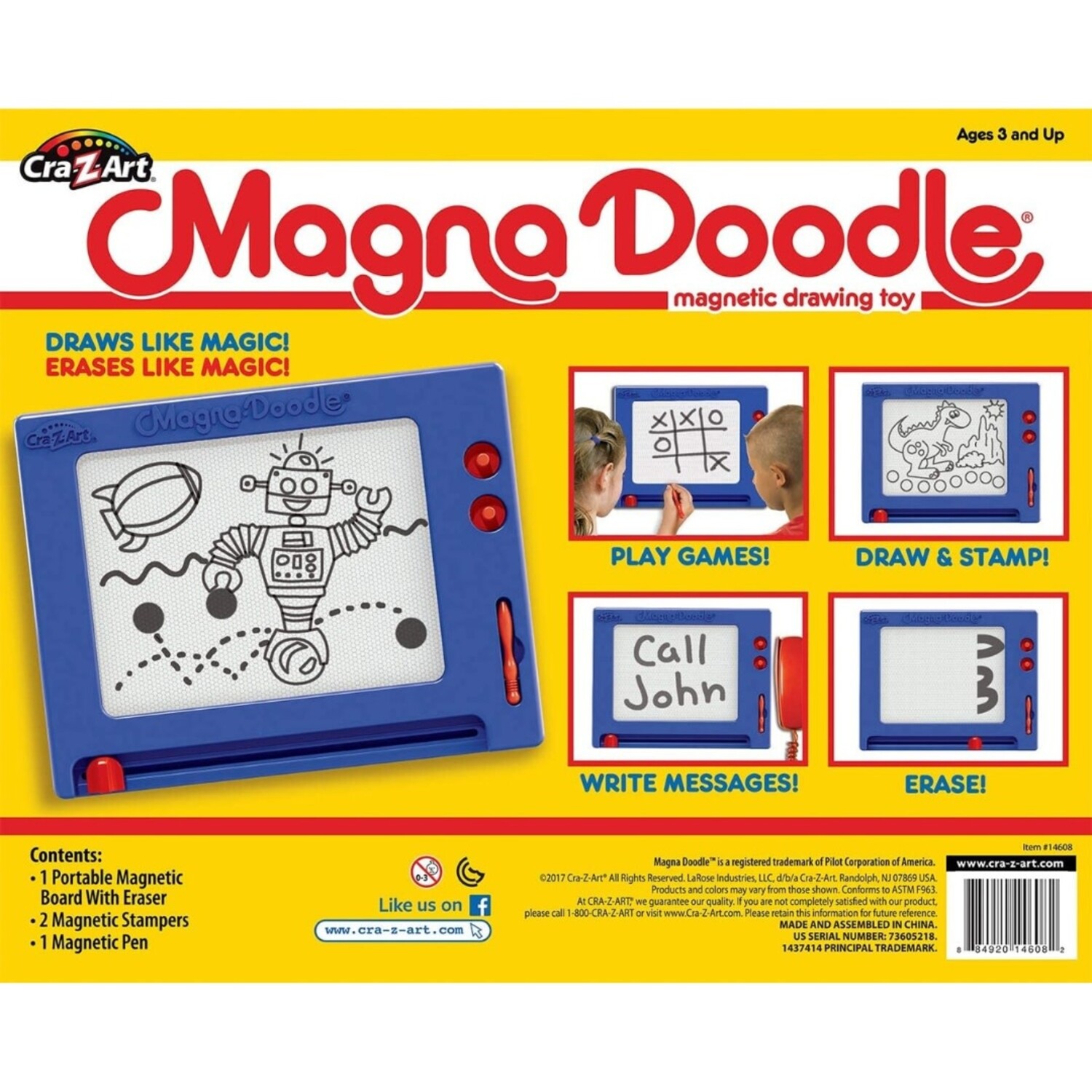 Cra-Z-Art® Retro Magna Doodle™ Travel Toy