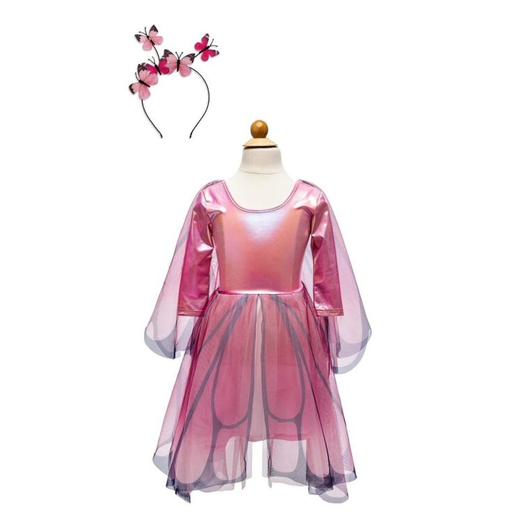 Great Pretenders Butterfly Twirl Dress with Wings, Pink, Size 5-6