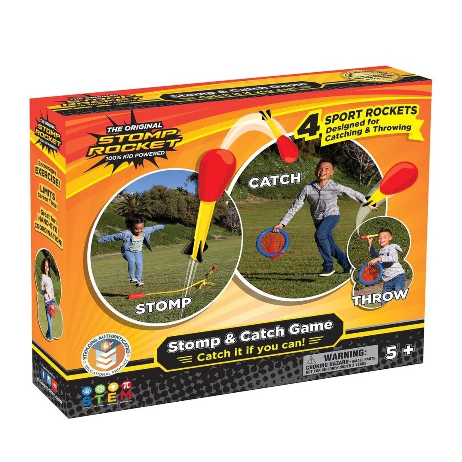 Stomp Rocket Stomp & Pass Toy Football Set