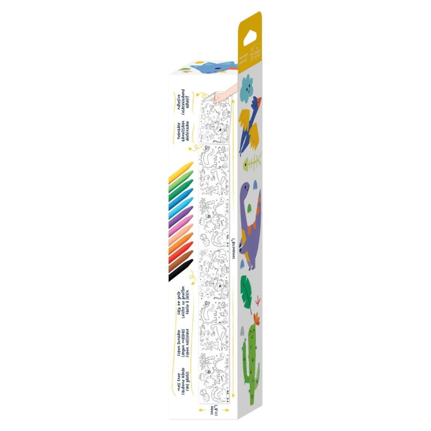 Haku Yoka Coloring Roll Kit - Dino World