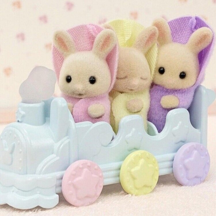Calico Critters Triplets Baby Bathtime Set CC