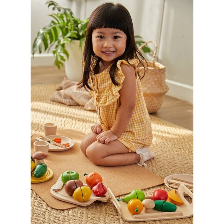 Plan Toys Wooden Fruits & Vegetables Set