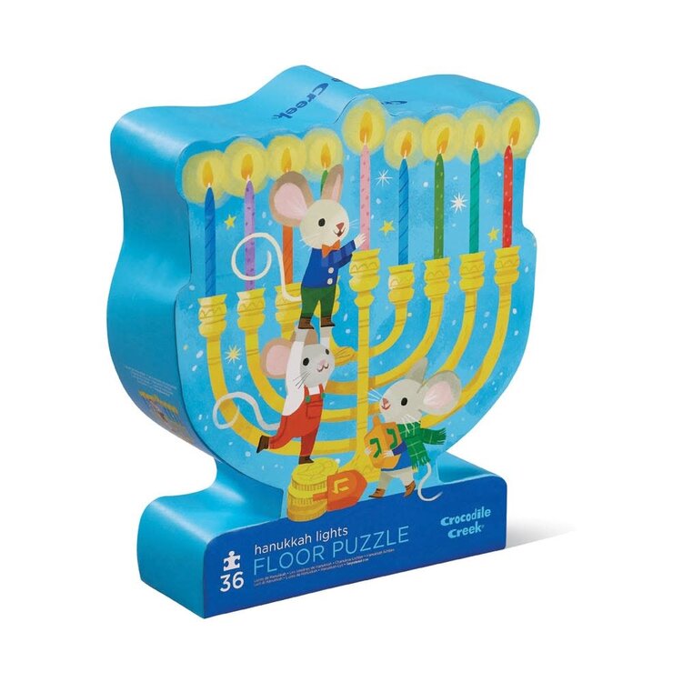 Crocodile Creek Hanukkah Lights Floor Puzzle 36 pc
