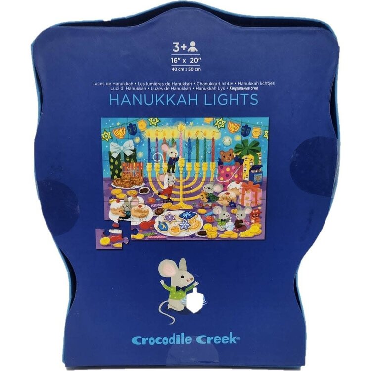 Crocodile Creek Hanukkah Lights Floor Puzzle 36 pc