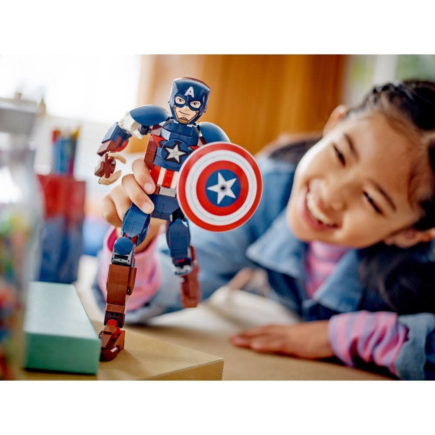 Captain America Figure LEGO Marvel Superheroes - Mudpuddles Toys and Books