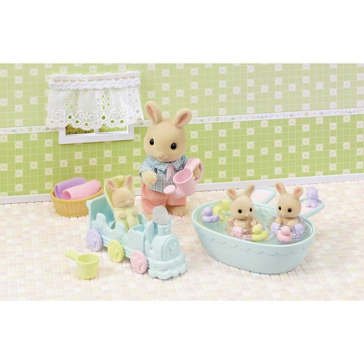 Calico Critters Triplets Baby Bathtime Set CC