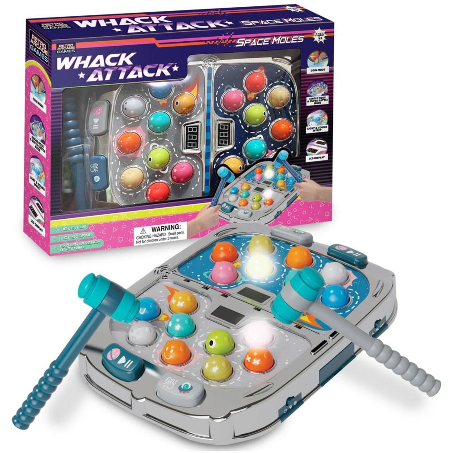 Whack Attack Space Moles - Mudpuddles Toys and Books