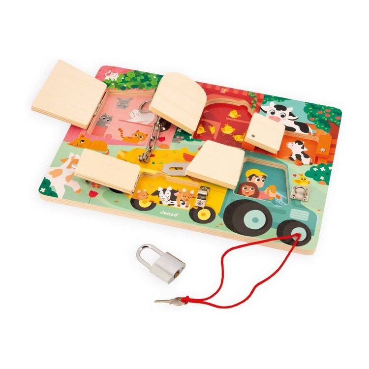 Janod Farm Padlocks Board