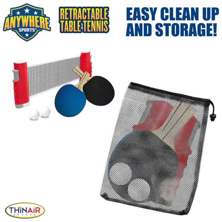 Thin Air Brands Retractable Table Tennis Set