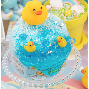 Squeaky Clean Bubble Bath Floam Kawaii Slime
