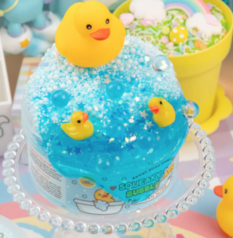 Squeaky Clean Bubble Bath Floam Kawaii Slime