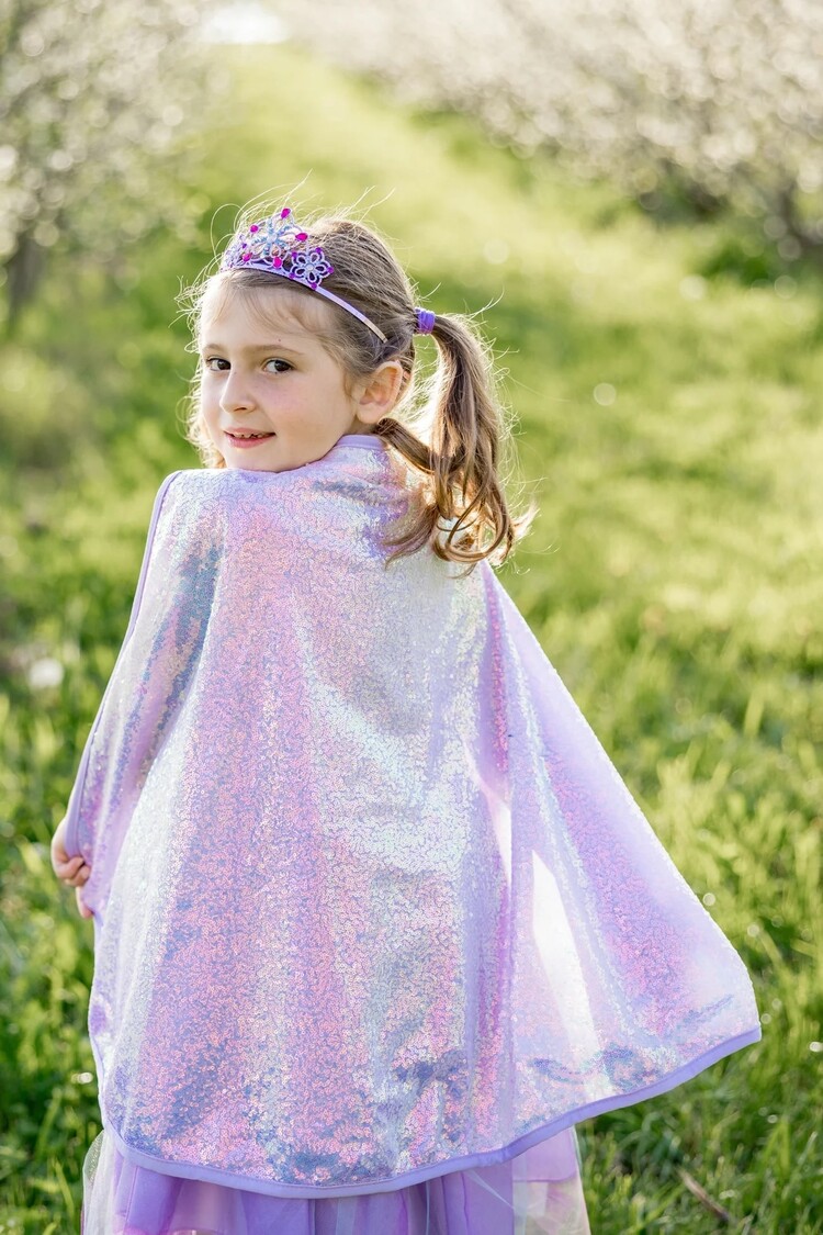 Great Pretenders Lilac Sequins Cape, Size 7-8