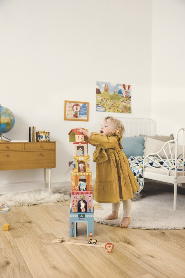 Bababoo Tower House Stacking Game
