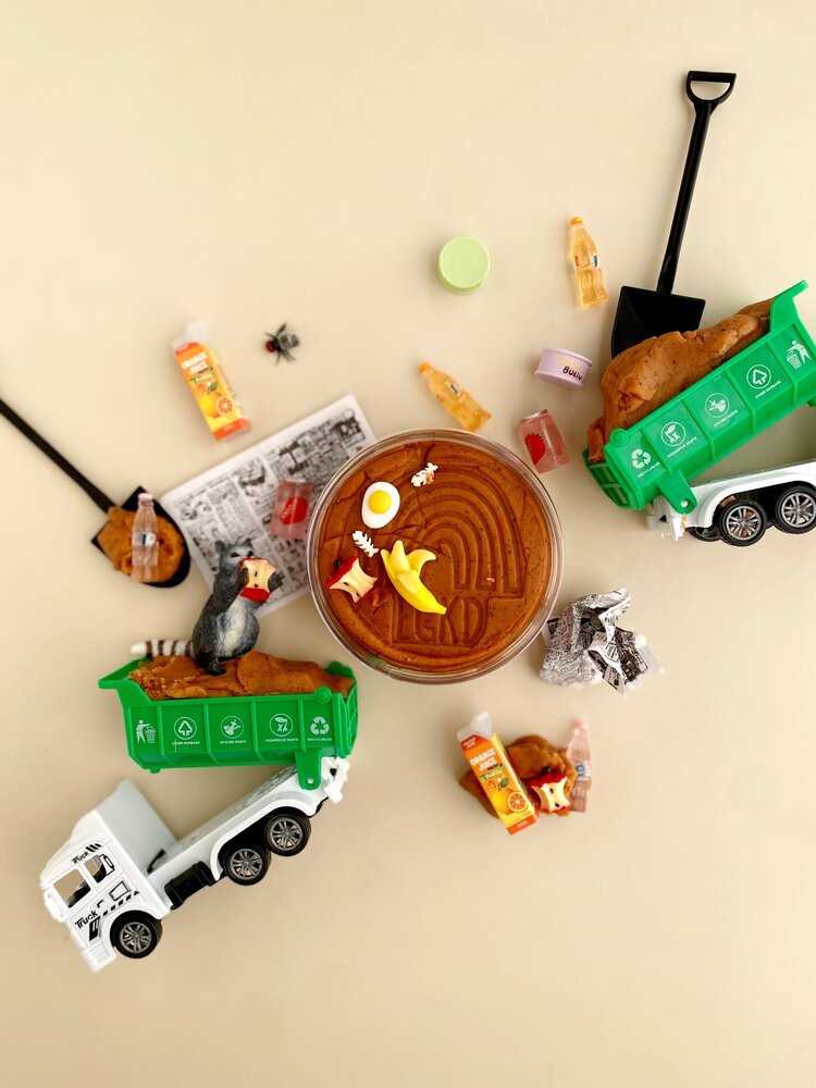 Earth Grown KidDoughs Garbage Sensory Play Dough Kit
