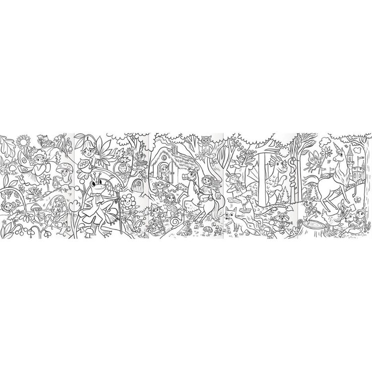 Eeboo Magical Creatures Biggie  Mini Mural